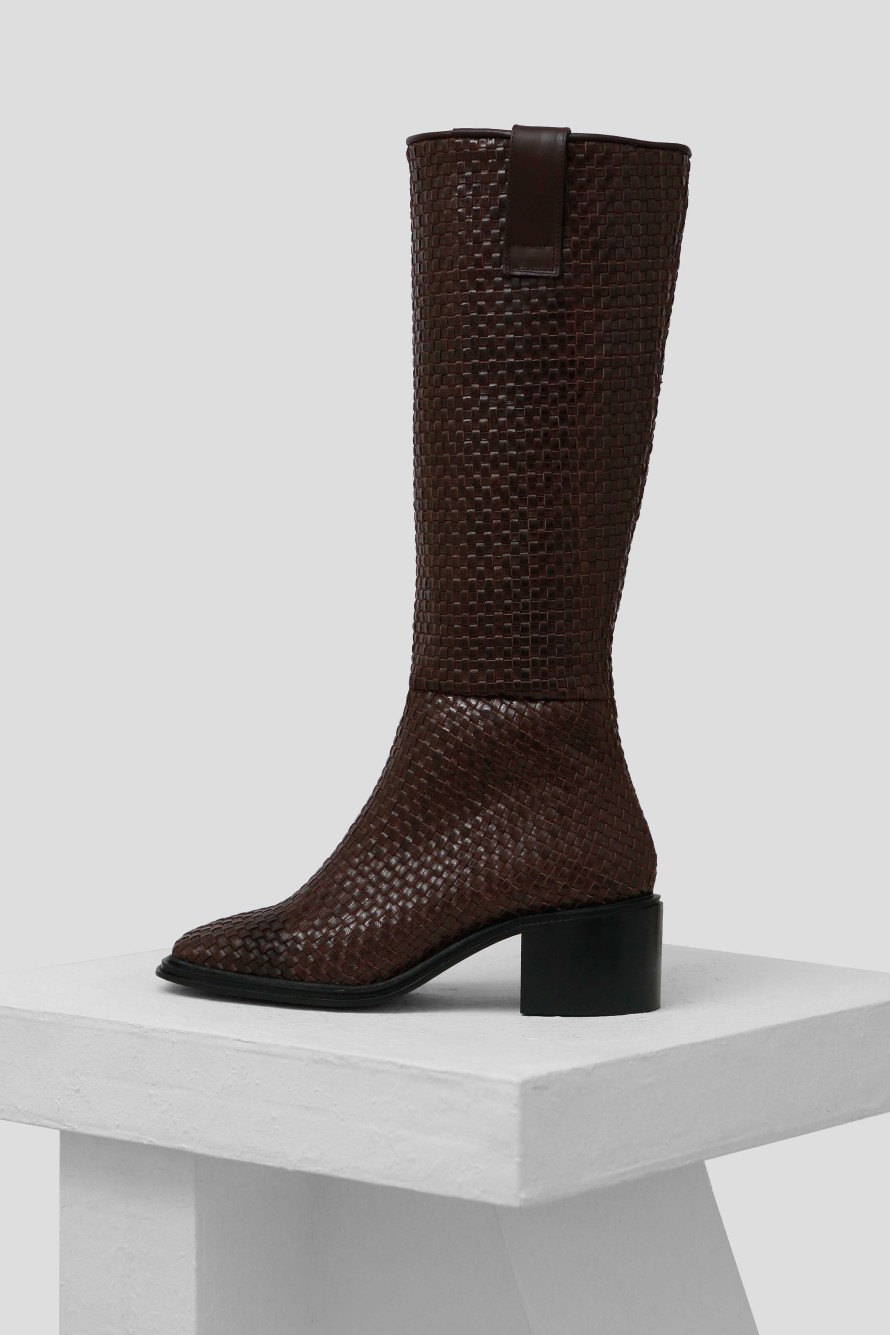 Tisse|Bottes Hautes|Bottes|Ventes D'Automne|Collection Hiver Souliers Martinez | Olivia